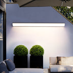 Lampada da Parete Esterno LED Rettangolare in Alluminio Acrilico Waterproof Minimalista Moderna per Giardino