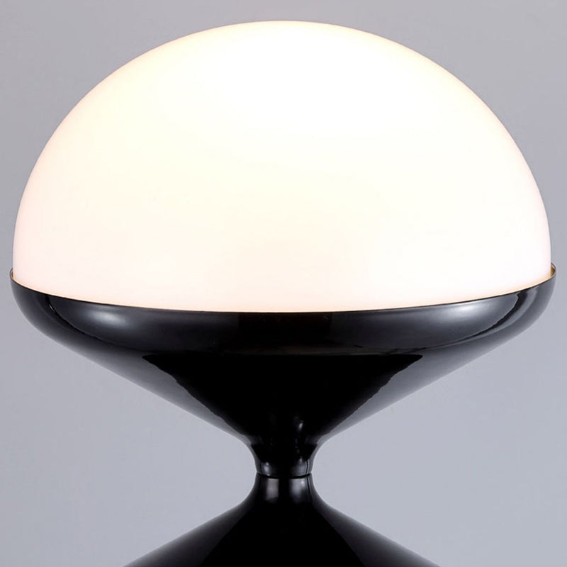 Lampada da Terra Rotonda in Ferro Acrilico Crema Contemporanea Scandinava a 1 Luce per Camera da Letto