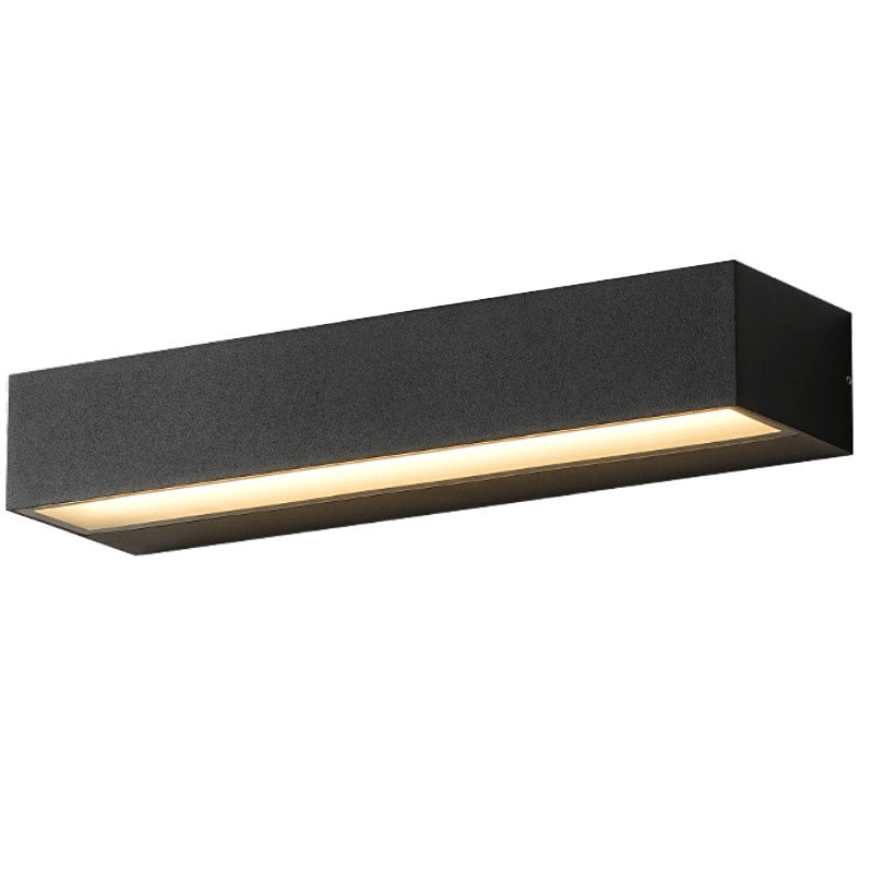 Lampada da Parete LED Moderna Minimalista Rettangolare Impermeabile in Alluminio per Giardino