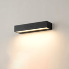 Lampada da Parete LED Moderna Minimalista Rettangolare Impermeabile in Alluminio per Giardino