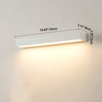 Lampada da Parete LED Moderna Minimalista Rettangolare Impermeabile in Alluminio per Giardino