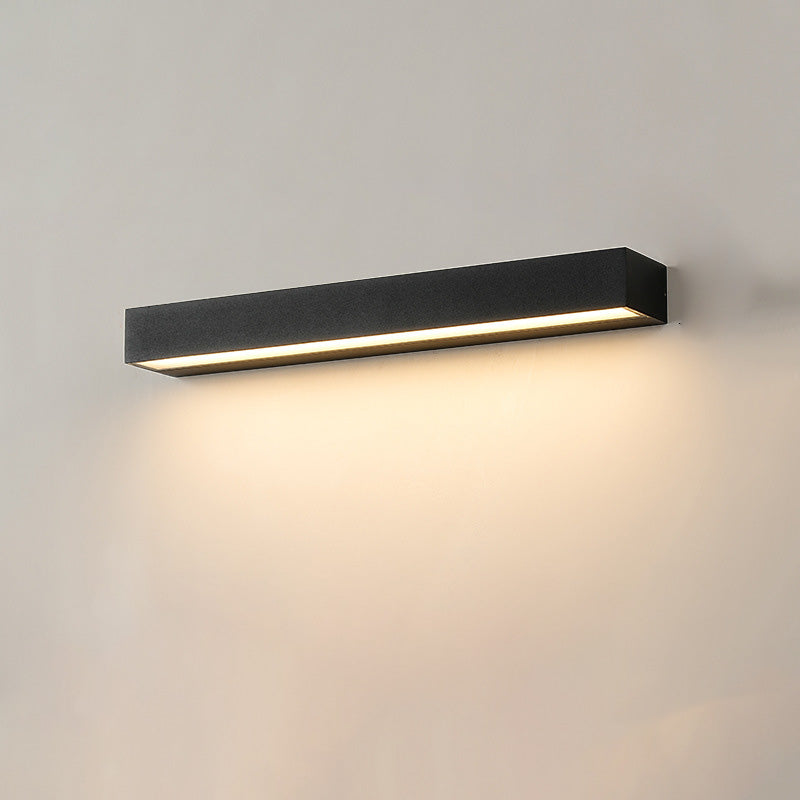 Lampada da Parete LED Moderna Minimalista Rettangolare Impermeabile in Alluminio per Giardino