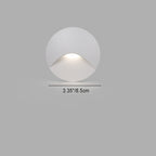 Lampada da parete LED rotonda quadrata in alluminio impermeabile per patio all'aperto di moderna semplicità