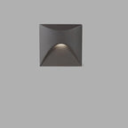 Lampada da parete LED rotonda quadrata in alluminio impermeabile per patio all'aperto di moderna semplicità