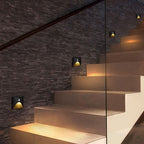 Lampada da parete LED rotonda quadrata in alluminio impermeabile per patio all'aperto di moderna semplicità