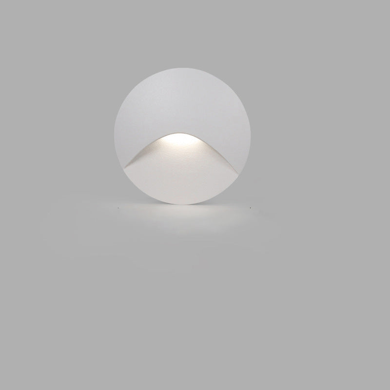 Lampada da parete LED rotonda quadrata in alluminio impermeabile per patio all'aperto di moderna semplicità