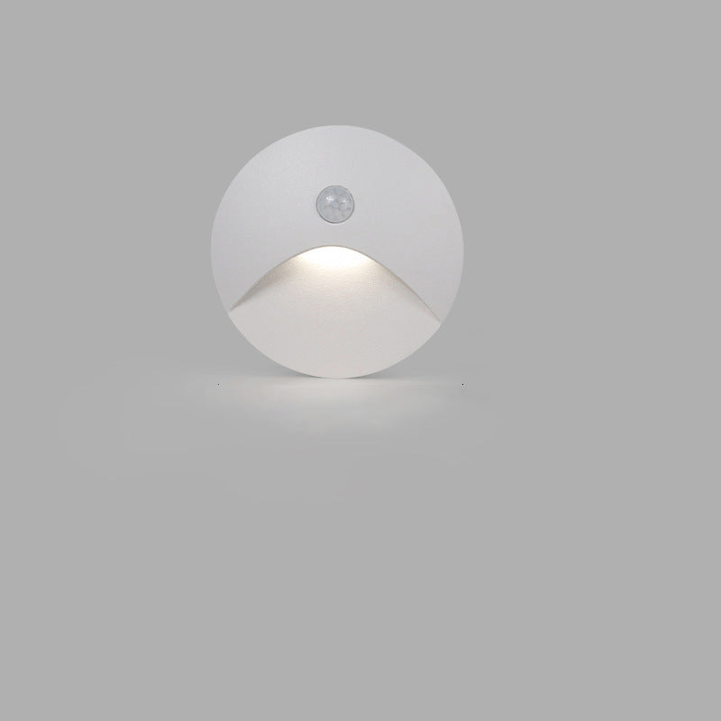 Lampada da parete LED rotonda quadrata in alluminio impermeabile per patio all'aperto di moderna semplicità