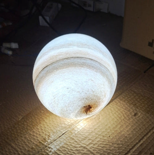 Lampada da soffitto semi-flush con 13 luci in vetro e ferro, pianeta Terra, stile nordico contemporaneo per camera da letto