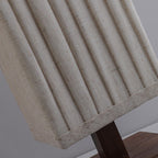 Lampada da Terra LED Tradizionale Giapponese a Colonna Rettangolare in Legno di Noce per Soggiorno