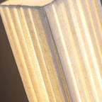 Lampada da Terra LED Tradizionale Giapponese a Colonna Rettangolare in Legno di Noce per Soggiorno