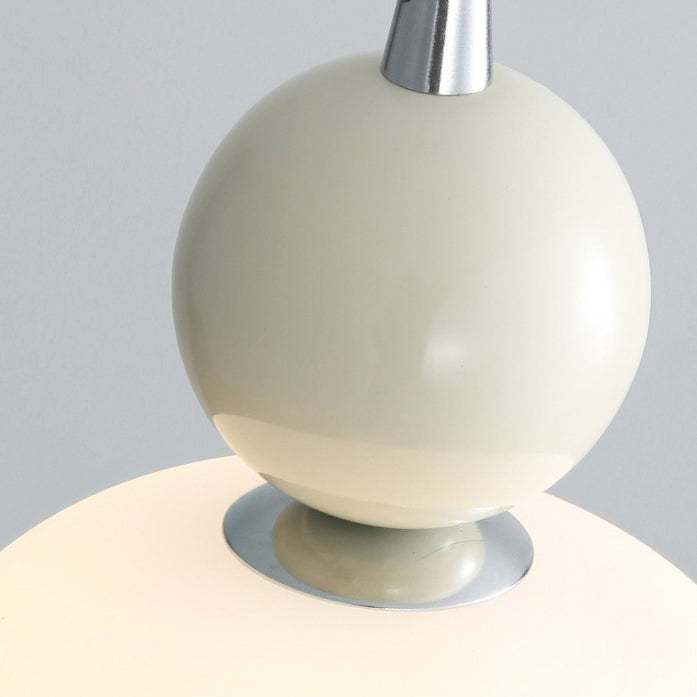 Lampada a sospensione cilindrica in resina PE nordica contemporanea a 1 luce per comodino