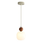 Lampada a sospensione cilindrica in resina PE nordica contemporanea a 1 luce per comodino