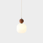 Lampada a sospensione cilindrica in resina PE nordica contemporanea a 1 luce per comodino