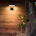 Lampada da parete LED rotonda quadrata in alluminio PC impermeabile rotante minimalista moderna per patio esterno