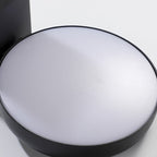 Lampada da parete LED rotonda quadrata in alluminio PC impermeabile rotante minimalista moderna per patio esterno