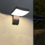 Lampada da parete LED rotonda quadrata in alluminio PC impermeabile rotante minimalista moderna per patio esterno