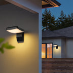 Lampada da parete LED rotonda quadrata in alluminio PC impermeabile rotante minimalista moderna per patio esterno