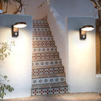 Lampada da parete LED rotonda quadrata in alluminio PC impermeabile rotante minimalista moderna per patio esterno