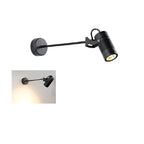 Lampada da parete LED a cilindro lungo regolabile in alluminio impermeabile per esterni, Moderno Semplice