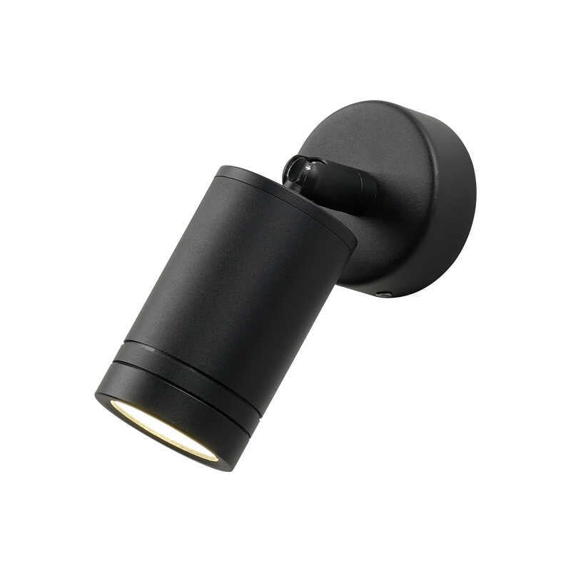 Lampada da parete LED a cilindro lungo regolabile in alluminio impermeabile per esterni, Moderno Semplice