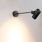 Lampada da parete LED a cilindro lungo regolabile in alluminio impermeabile per esterni, Moderno Semplice