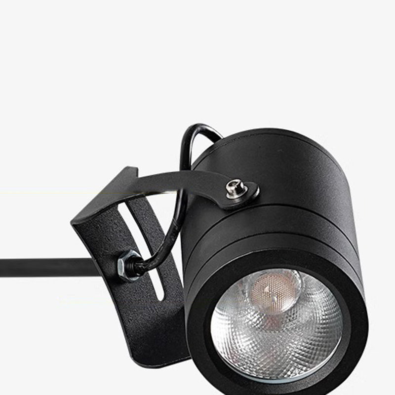 Lampada da parete LED a cilindro lungo regolabile in alluminio impermeabile per esterni, Moderno Semplice