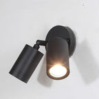 Lampada da parete LED a cilindro lungo regolabile in alluminio impermeabile per esterni, Moderno Semplice