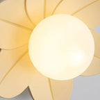 Luce da soffitto semi-incassata a 1 luce in vetro resina metallo fiore contemporaneo scandinavo per corridoio