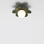 Luce da soffitto semi-incassata a 1 luce in vetro resina metallo fiore contemporaneo scandinavo per corridoio