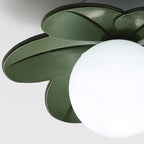 Luce da soffitto semi-incassata a 1 luce in vetro resina metallo fiore contemporaneo scandinavo per corridoio