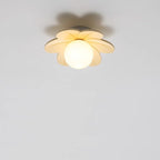 Luce da soffitto semi-incassata a 1 luce in vetro resina metallo fiore contemporaneo scandinavo per corridoio