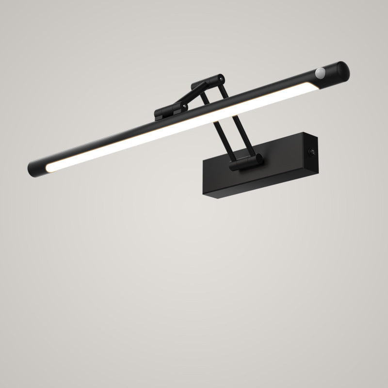 Applique da parete LED regolabile con sensore di movimento impermeabile in ferro, lampada a striscia per bagno