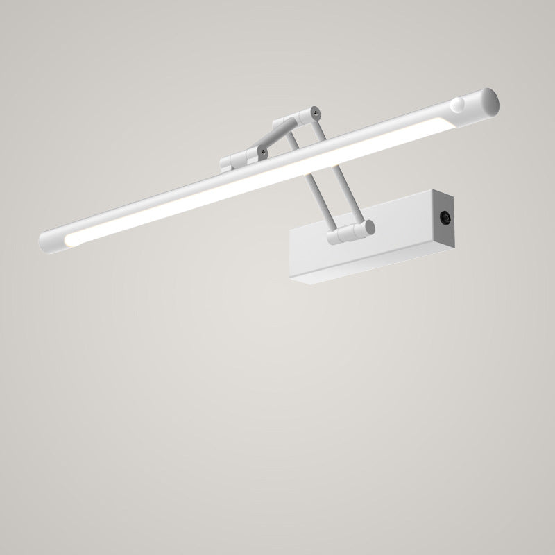 Applique da parete LED regolabile con sensore di movimento impermeabile in ferro, lampada a striscia per bagno