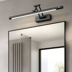 Applique da parete LED regolabile con sensore di movimento impermeabile in ferro, lampada a striscia per bagno