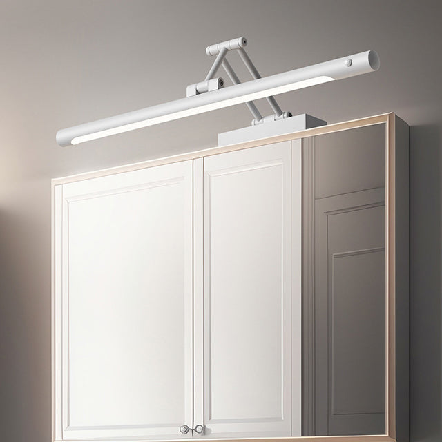 Applique da parete LED regolabile con sensore di movimento impermeabile in ferro, lampada a striscia per bagno