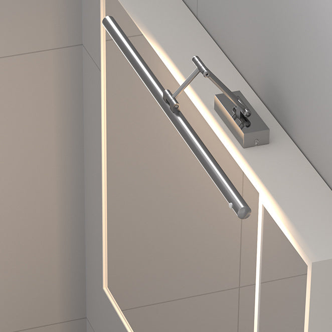 Applique da parete LED regolabile con sensore di movimento impermeabile in ferro, lampada a striscia per bagno