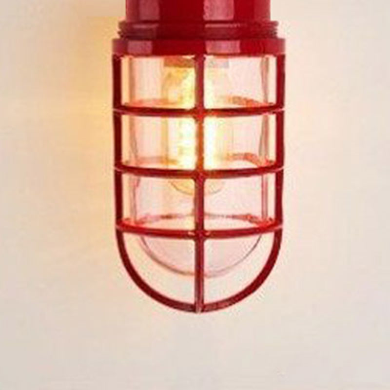 Lampada da soffitto semi-incassata in alluminio industriale contemporaneo, impermeabile, con cilindro in vetro, 1 luce, per esterni e patio