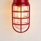 Lampada da soffitto semi-incassata in alluminio industriale contemporaneo, impermeabile, con cilindro in vetro, 1 luce, per esterni e patio