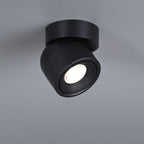 Faretto Rotante Rotondo in Alluminio LED Scandinavo Contemporaneo da Soffitto Semi-Incastrato per Soggiorno