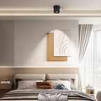Faretto Rotante Rotondo in Alluminio LED Scandinavo Contemporaneo da Soffitto Semi-Incastrato per Soggiorno