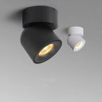 Faretto Rotante Rotondo in Alluminio LED Scandinavo Contemporaneo da Soffitto Semi-Incastrato per Soggiorno