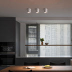 Faretto Rotante Rotondo in Alluminio LED Scandinavo Contemporaneo da Soffitto Semi-Incastrato per Soggiorno