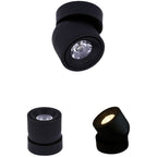 Faretto Rotante Rotondo in Alluminio LED Scandinavo Contemporaneo da Soffitto Semi-Incastrato per Soggiorno
