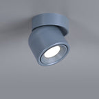 Faretto Rotante Rotondo in Alluminio LED Scandinavo Contemporaneo da Soffitto Semi-Incastrato per Soggiorno