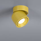 Faretto Rotante Rotondo in Alluminio LED Scandinavo Contemporaneo da Soffitto Semi-Incastrato per Soggiorno