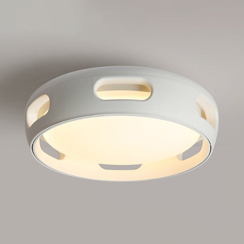 Ventilatore a soffitto LED semincasso in acrilico senza pale in stile nordico contemporaneo per camera da letto