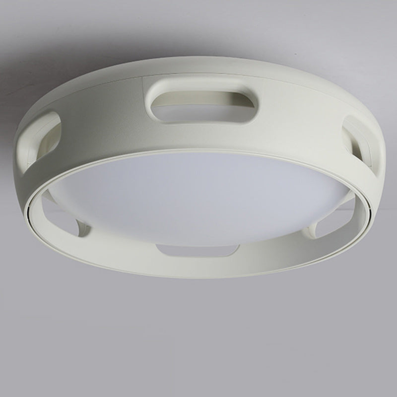 Ventilatore a soffitto LED semincasso in acrilico senza pale in stile nordico contemporaneo per camera da letto