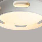 Ventilatore a soffitto LED semincasso in acrilico senza pale in stile nordico contemporaneo per camera da letto