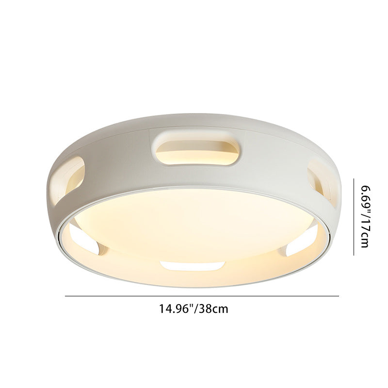 Ventilatore a soffitto LED semincasso in acrilico senza pale in stile nordico contemporaneo per camera da letto