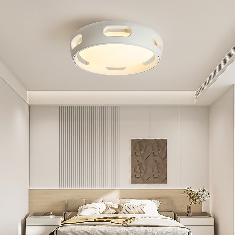 Ventilatore a soffitto LED semincasso in acrilico senza pale in stile nordico contemporaneo per camera da letto